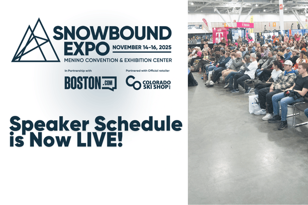 Snowbound Speaker Schedule is Now Live