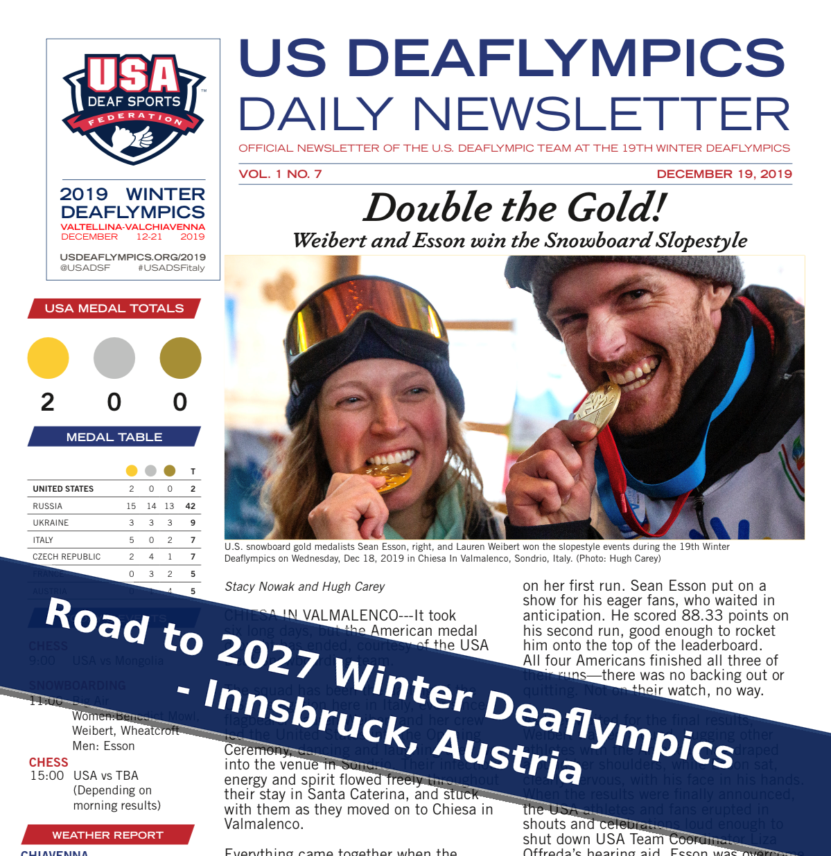 Team USA’s Road to Innsbruck: Sponsorship Partners Needed for the 2027 Winter Deaflympics