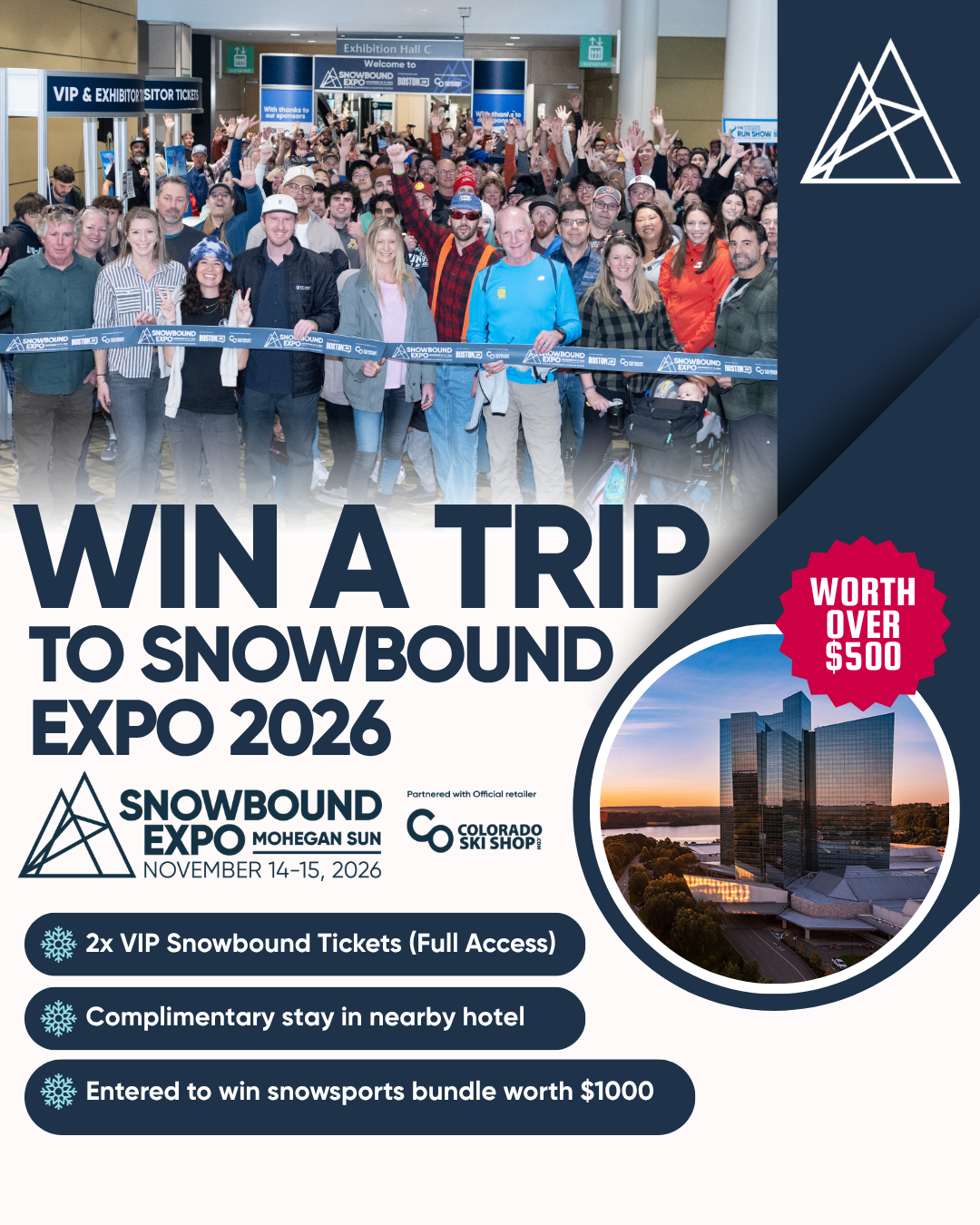 Win a trip to Snowbound Expo, Hotel & VIP tickets